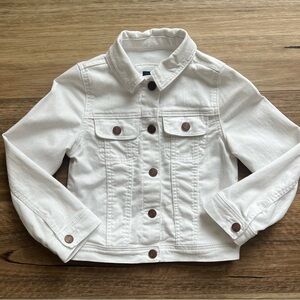 GAP Kids White Jean Jacket girls size 5
